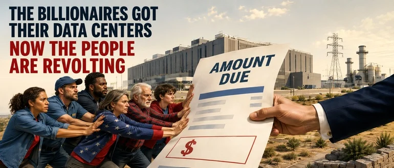 The Billionaires Got Their Data Centers. Now the People Are Revolting