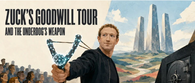 Zuck’s Goodwill Tour and the Underdog’s Weapon